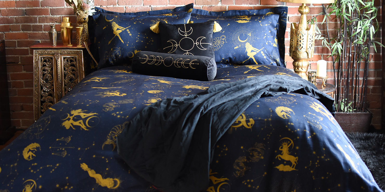 Sin in Linen Heavenly Bodies Zodiac Bedding Collection