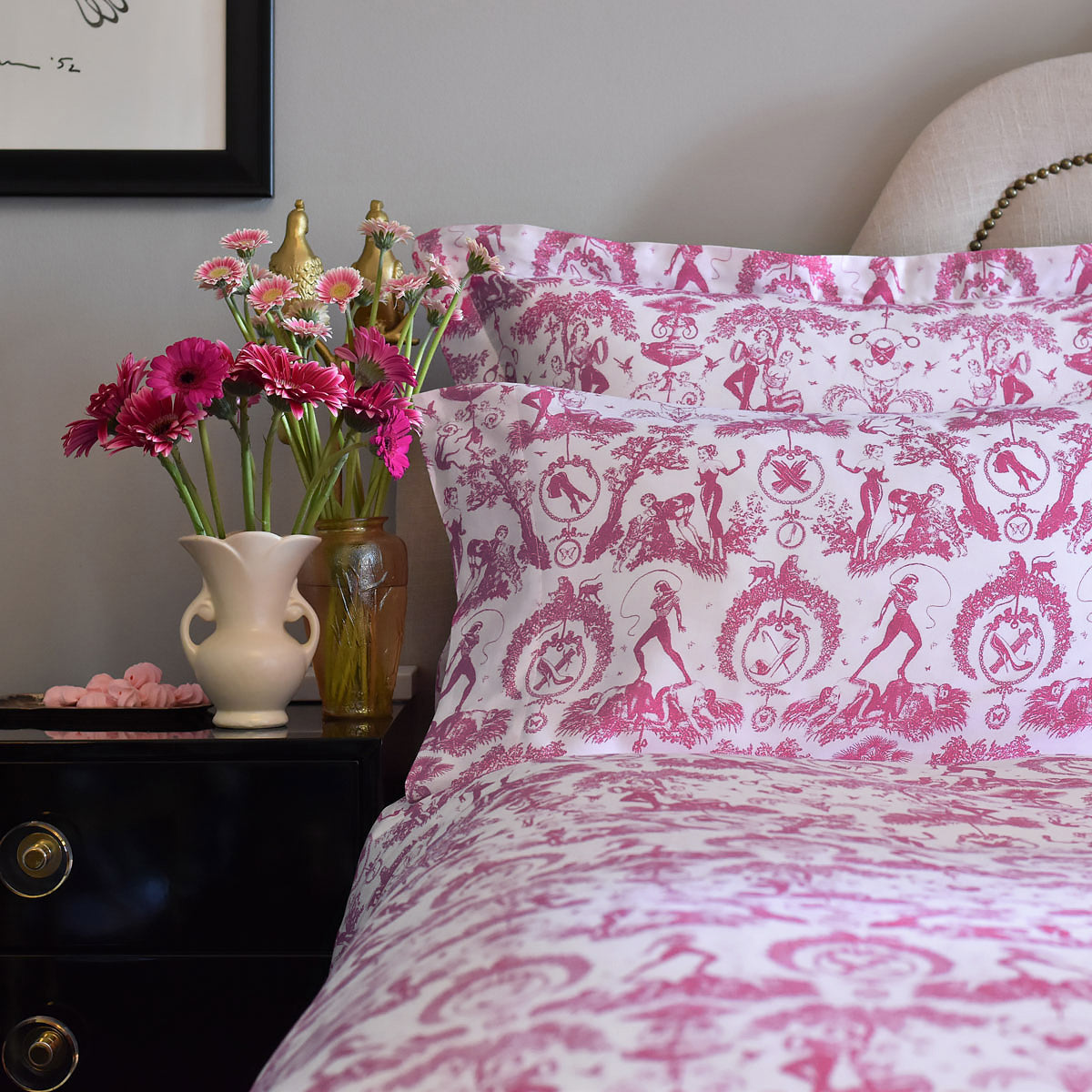 Pink Fetish al Fresco Duvet Cover