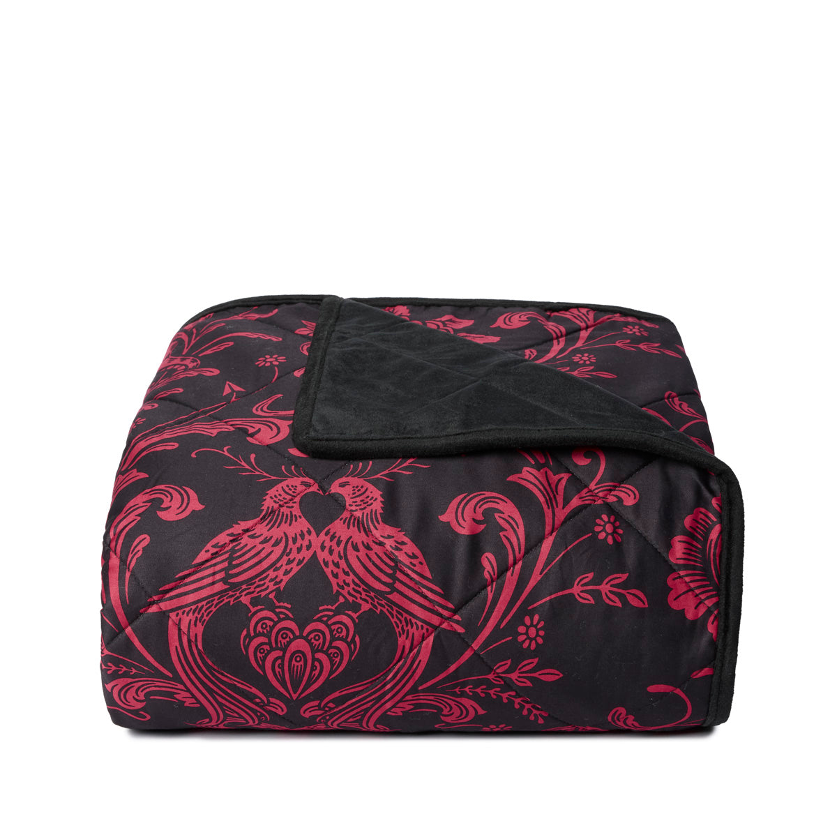 Love Bound Velvet Throw Blanket - Ink