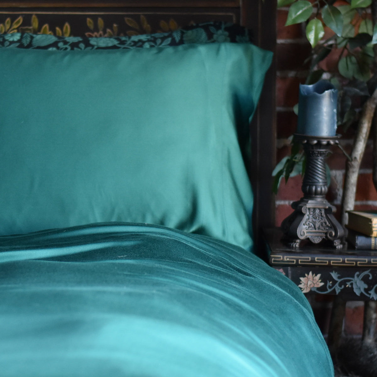 Emerald Green Bamboo Pillowcases