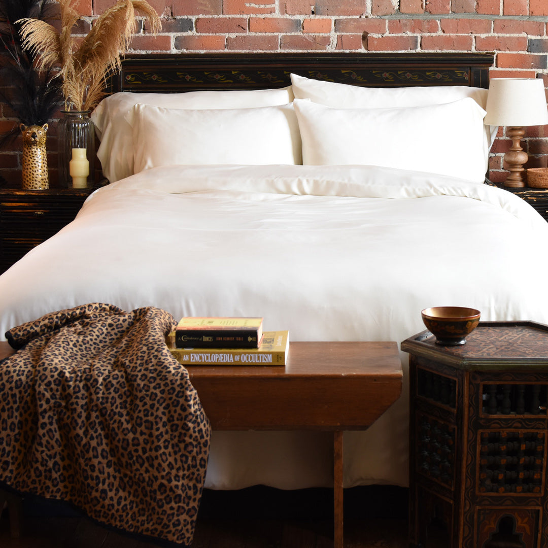 Ivory Bamboo Duvet Cover