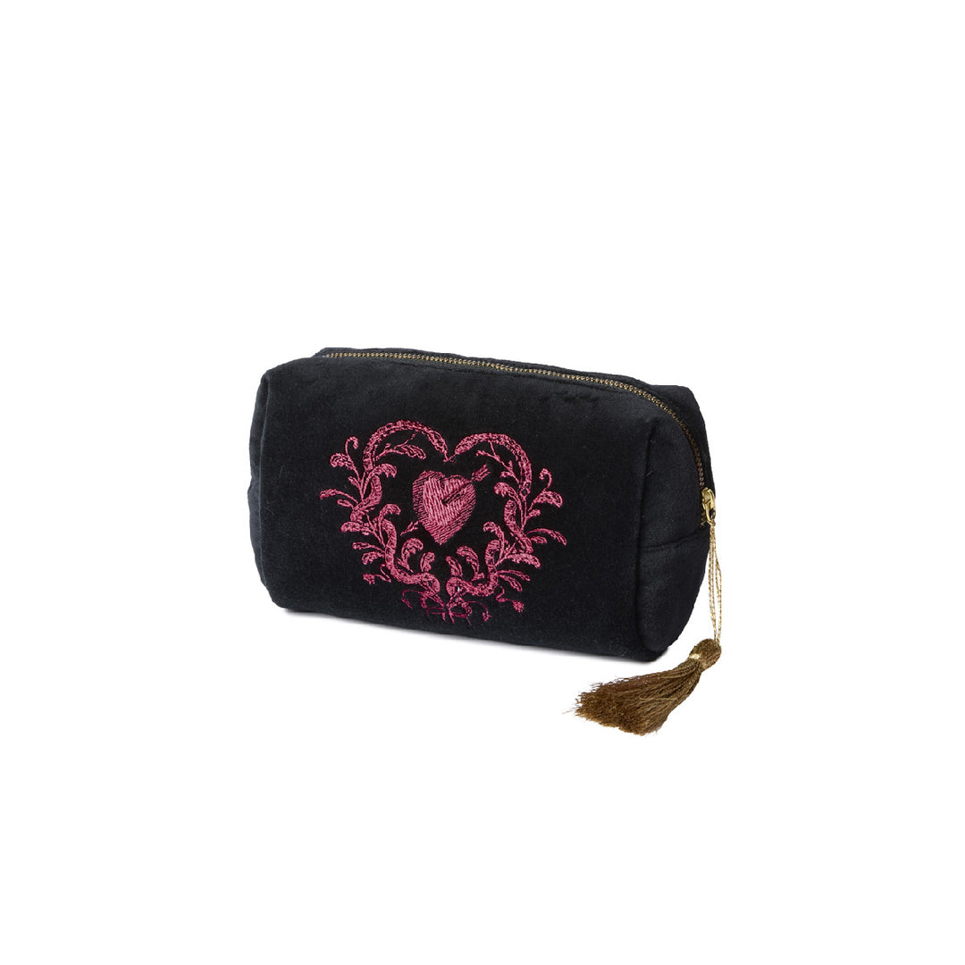 Pierced Heart Toiletry & Makeup Bags
