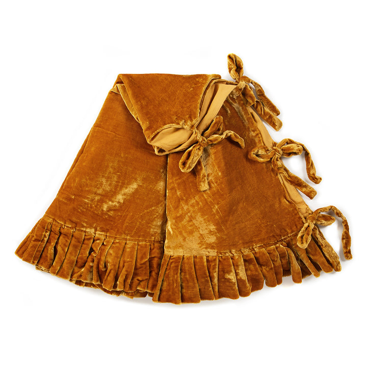 Velvet Tree Skirt - Gold