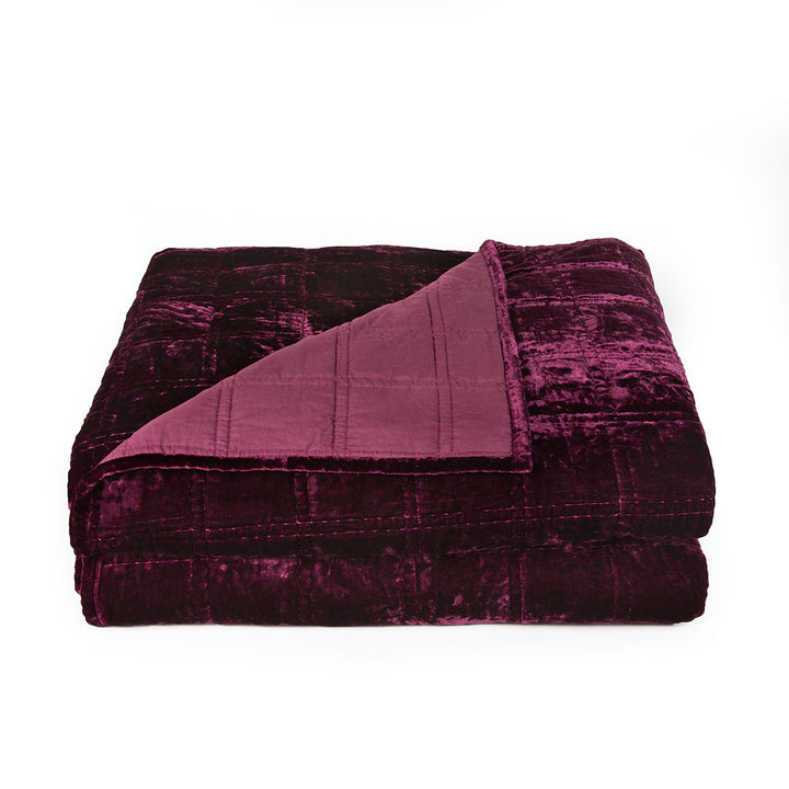Purple Velvet Box Quilt on a white background