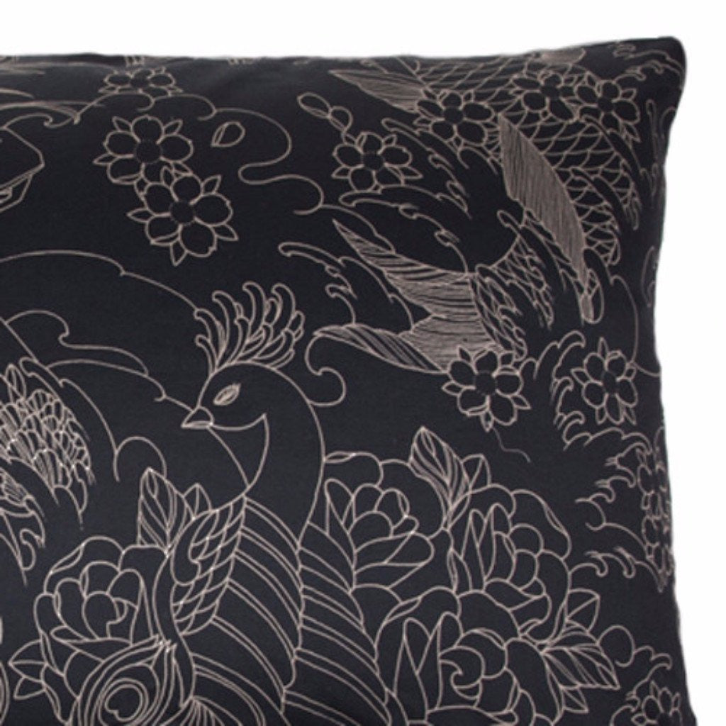 Geisha Moon Tattoo Pillow Cases and Shams