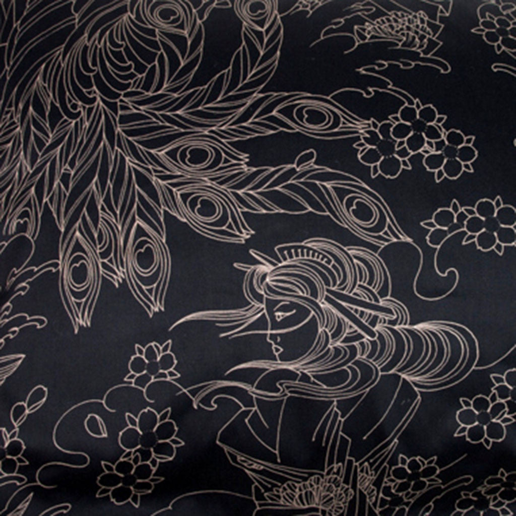 Geisha Moon Tattoo Curtains