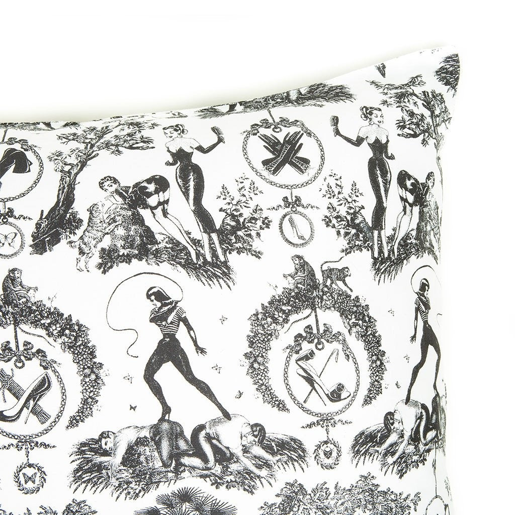 Fetish al Fresco Toile Pillow Cases by Sin in Linen