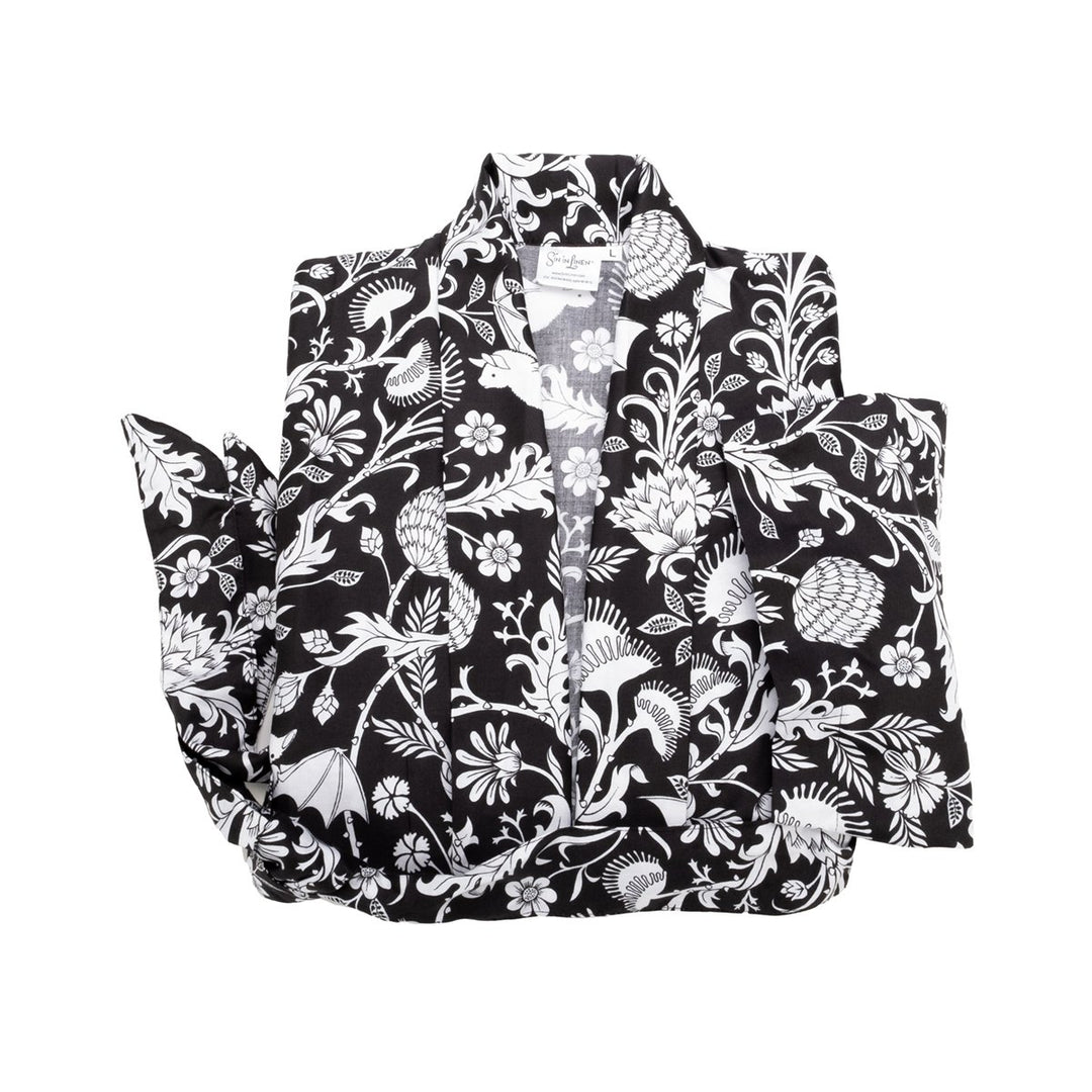 Kimono Robe, Elysian Fields, Bat Print