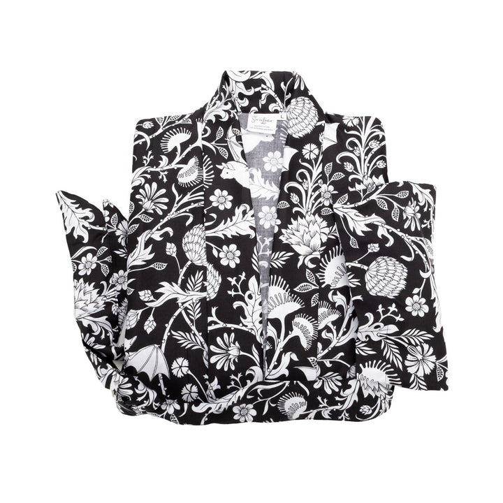 Kimono Robe, Elysian Fields, Bat Print