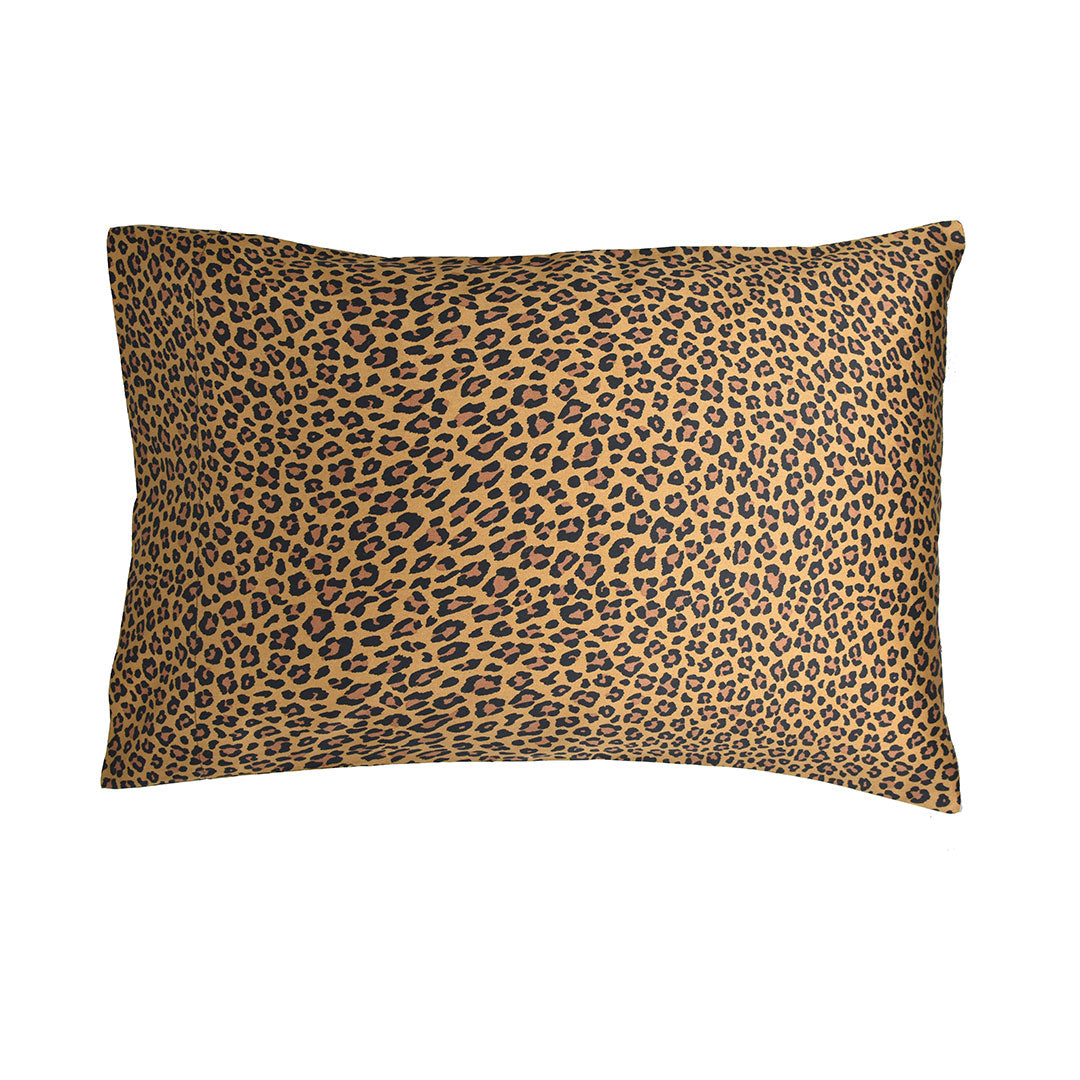 Wild Side Leopard Pillowcases and Shams - Gold