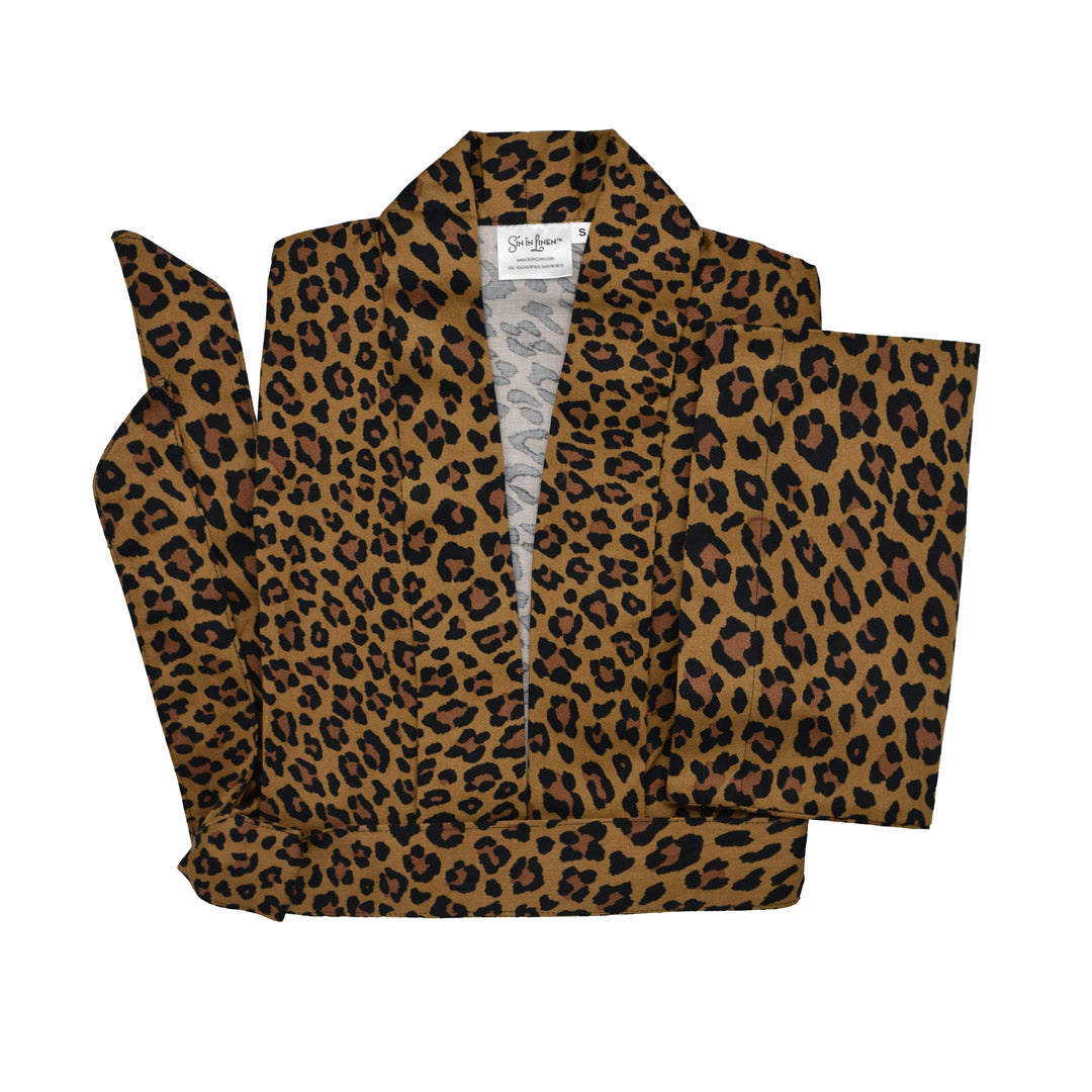 Wild Side Leopard Print Robe