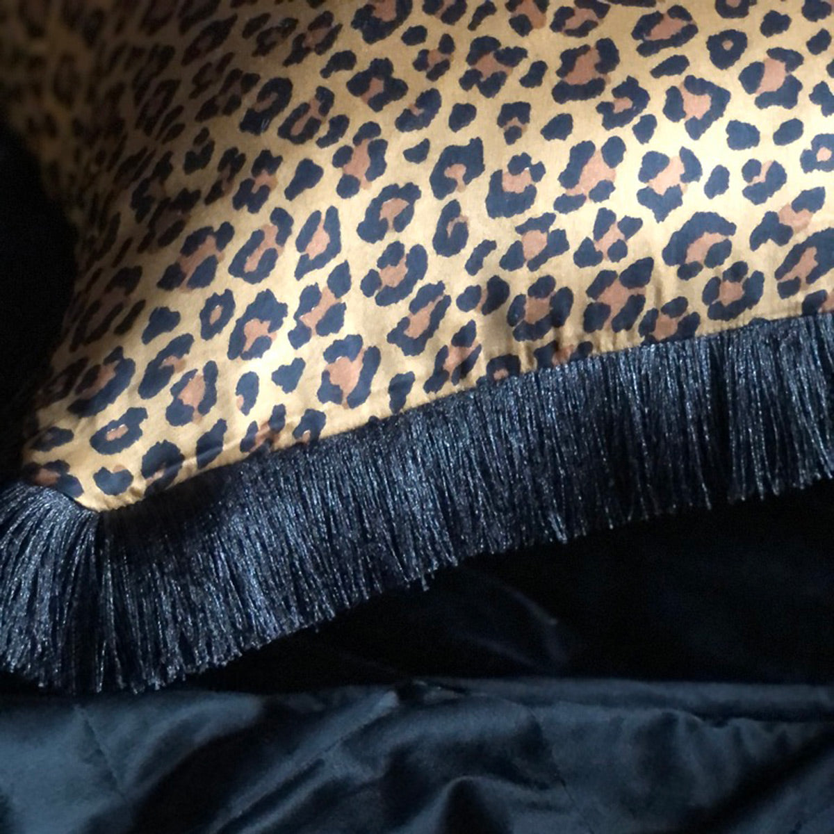 Wild Side Leopard Velvet Throw Pillow