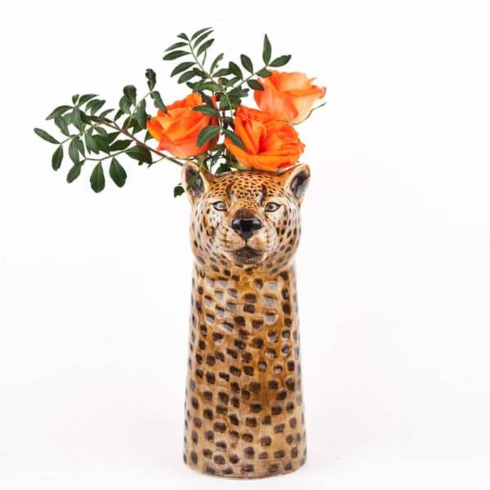 Leopard Flower Vase