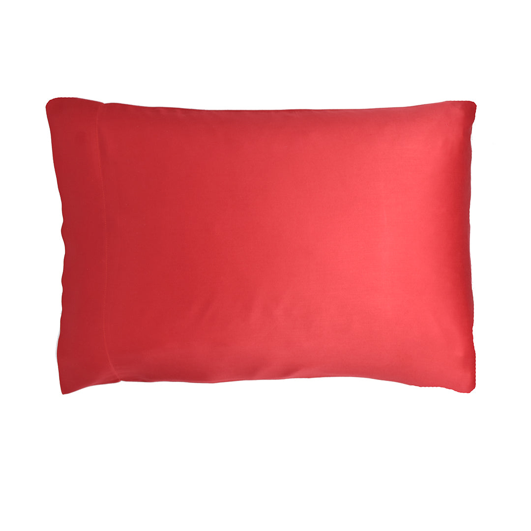 Red Bamboo Pillow Cases & Shams Lyocell Bedding by Sin in Linen