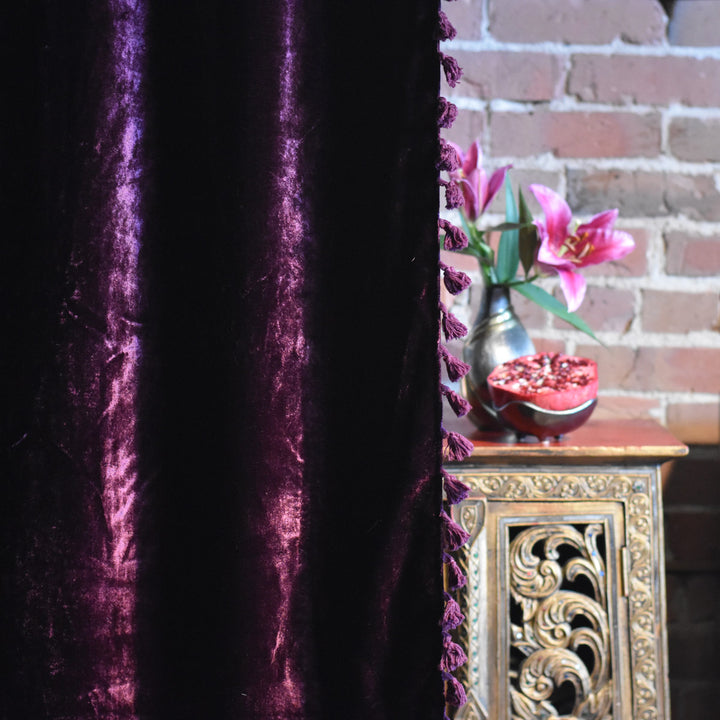 Velvet Curtain Purple