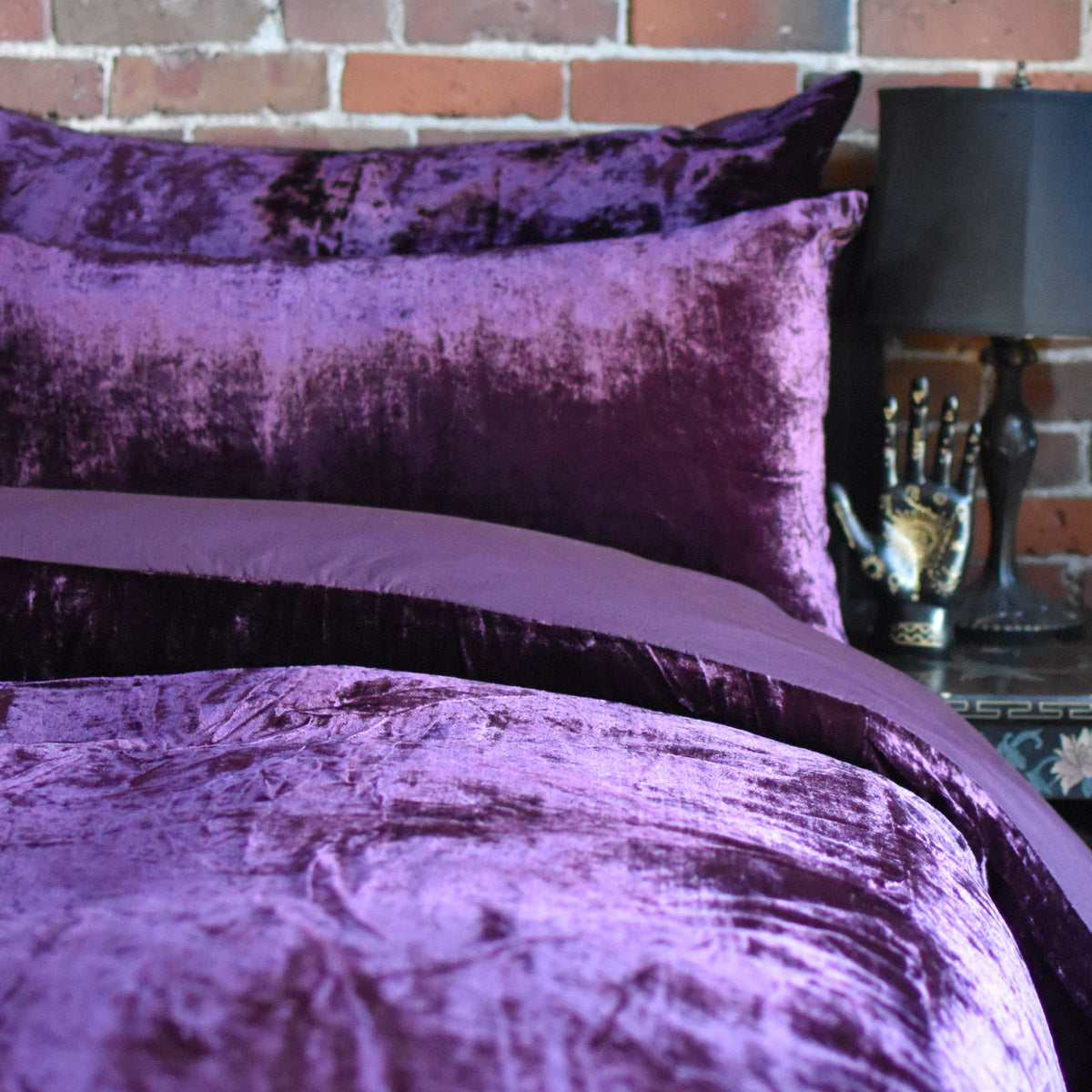 Velvet Duvet Cover Set - Amethyst