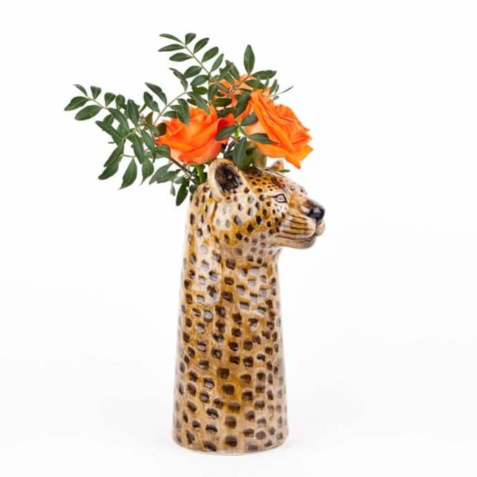 Leopard Flower Vase