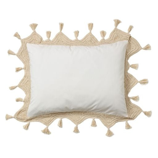Crocheted Pillowcases Ivory