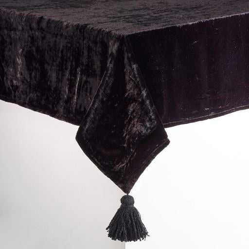 Black Velvet Tablecloth