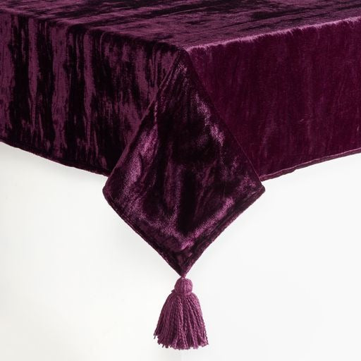 Velvet Tablecloth Purple