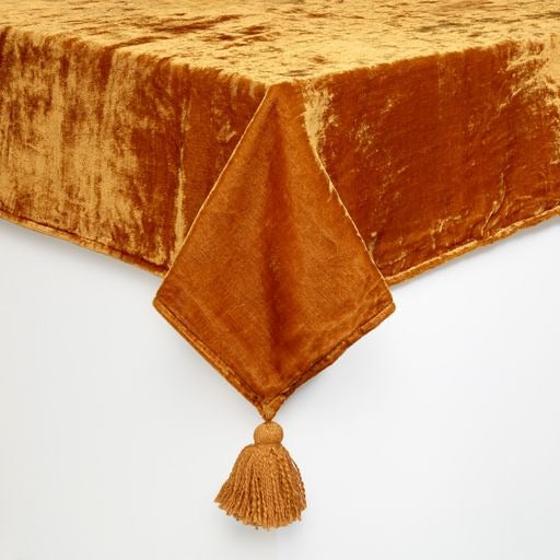 Velvet Tablecloth Gold