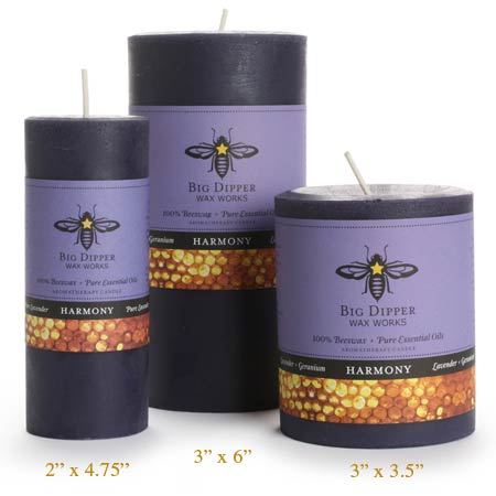 Beeswax Aromatherapy Pillars - Harmony