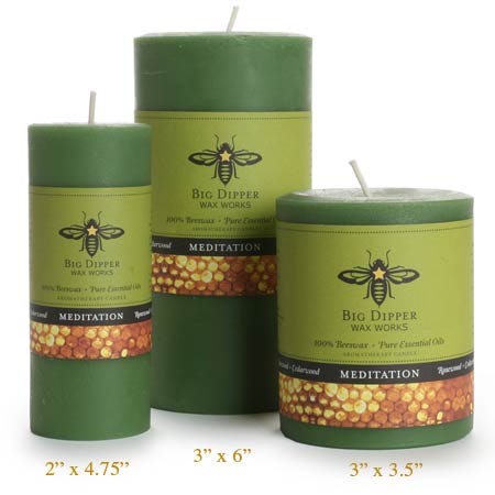 Beeswax Aromatherapy Pillars - Meditation